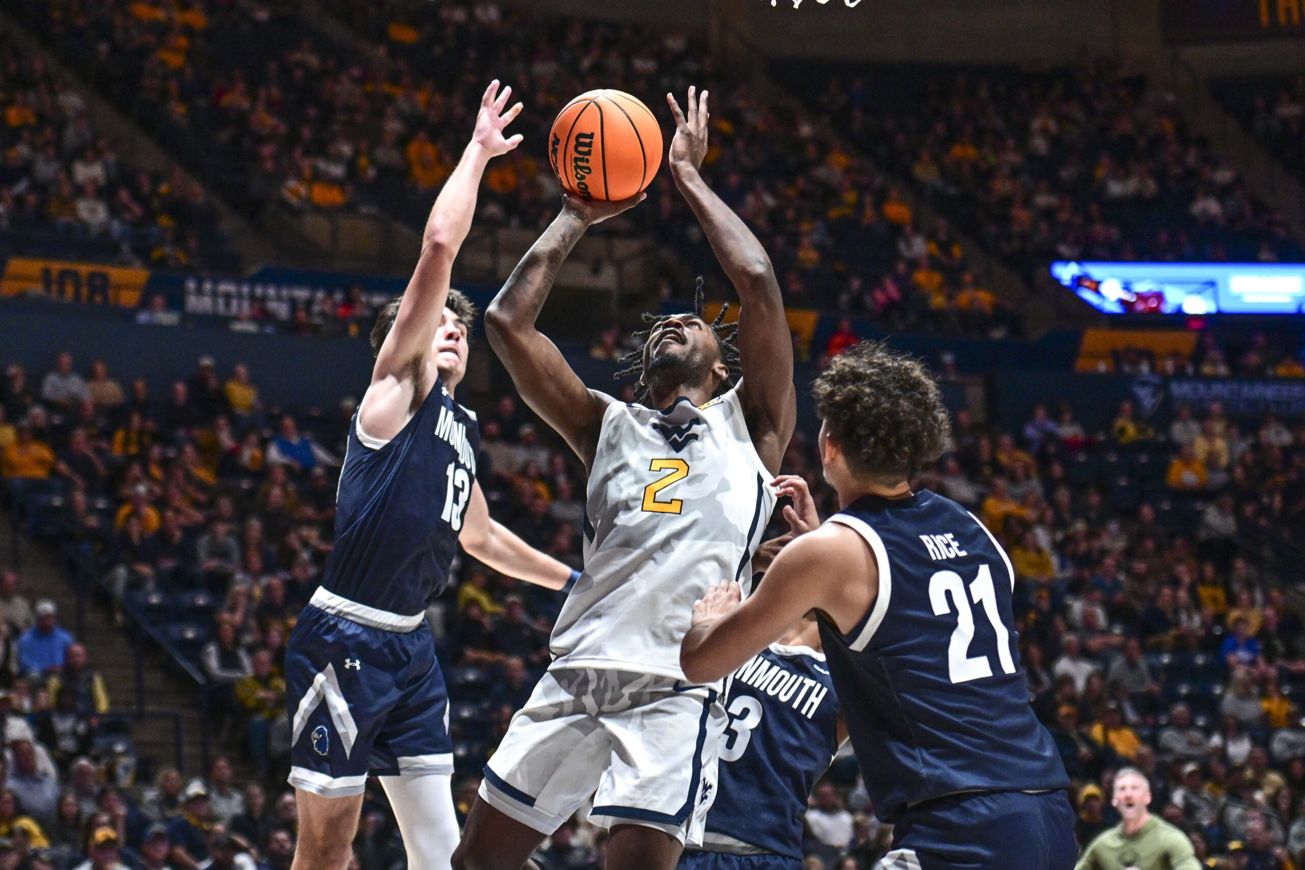 Xander Rice scores 30 points as WVU falls to Monmouth